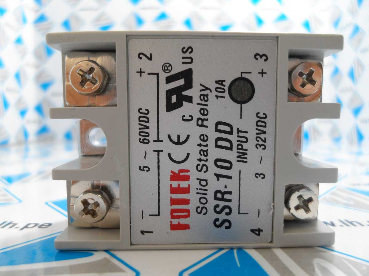 SSR-10DD         Solid State Relay 10A, 3-32VDC, 12-220VDC